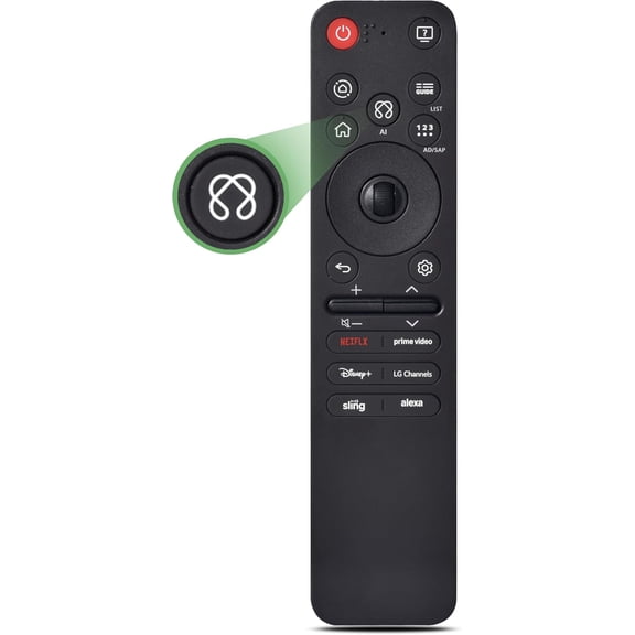 for LG Smart TV Remote,Replacement Magic Voice and Pointer Remote Control for 2019 to 2025 LG WebOS TV,Compatible AN-MR25GA/MR24GA/MR23GA,AN-MR22GA/22GN/MR21GA,for UHD OLED QNED NanoCell 4K 8K(25GA)
