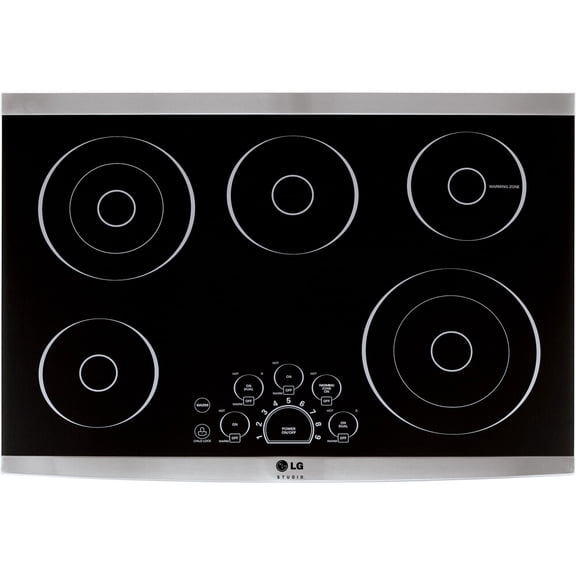 LG Studio LSCE305ST Studio 30 inch Stainless 5 Burner Electric Cooktop