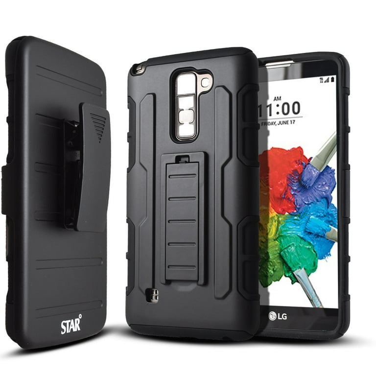 LG Stylo 2 Case, LG Stylo 2 Plus Case, LG Stylo 2 V Case, With [Premium  Screen Protector], [Dual Layers] Full Coverage Dual Layer Phone Cover with  ...