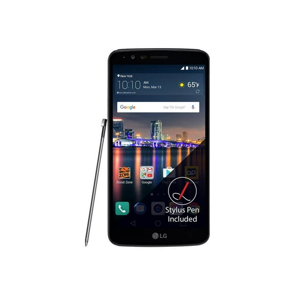 LG Stylo 3 - 4G smartphone - RAM 2 GB / Internal Memory 16 GB - microSD slot - LCD display - 5.7" - 1280 x 720 pixels - rear camera 13 MP - front camera 5 MP - Cricket - titan gray