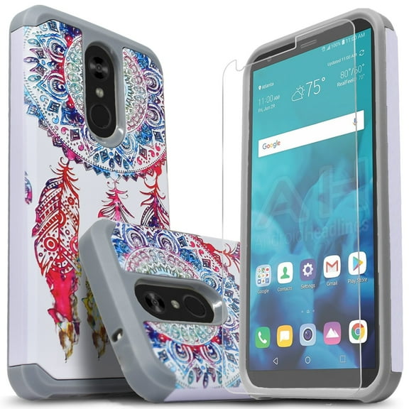 LG Stylo 4 Case, LG Q Stylus, LG Stylo 4 Plus Cases, W/[HD Screen Protector], Heavy Duty Drop Protection Impact Advanced Rugged Protective Slim Fit Phone Cover-Dream Catcher