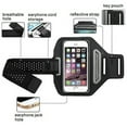 thumbnail image 1 of LG Stylo 4/ Stylo 4 Plus / Q StylusSports Armband Universal Sport Running Armband Pouch For Workout + Key Holder - Black, 1 of 1