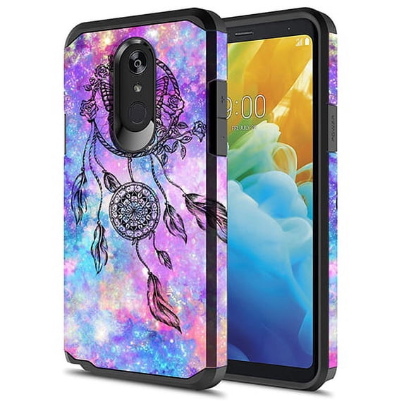 LG Stylo 5 Case, KAESAR Hybrid Dual Layer Slim Graphic Armor Shockproof Impact Resistant Protective Cover Case for LG Stylo 5 (Dream Catcher)