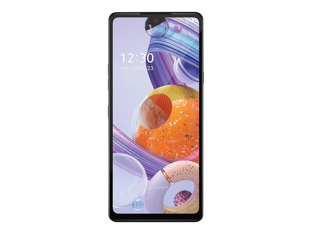 LG Stylo 6 - 4G smartphone - RAM 3 GB / Internal Memory 64 GB - microSD slot - 6.8" - 2460 x 1080 pixels - 3x rear cameras 13 MP, 5 MP, 5 MP - front camera 13 MP - Sprint - white
