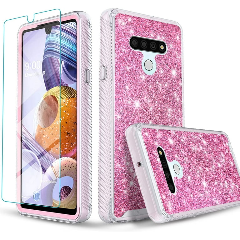 LG Stylo Case, [Not Fit LG Stylo 5] with [Tempered Glass Screen
