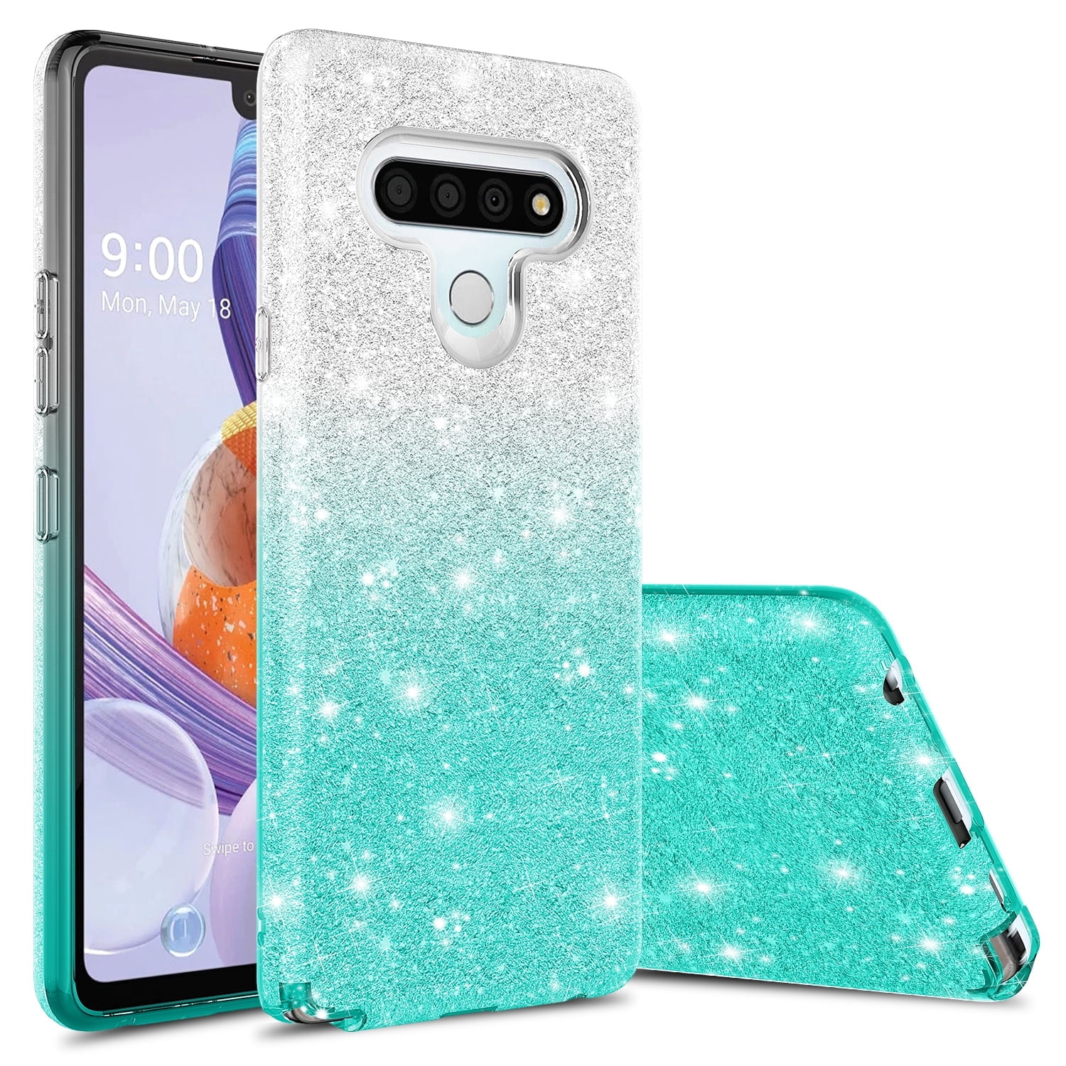 Softebizz Casetify Lg Stylo ExoGuard For LG Stylo Case, Rubber Shockproof Cover Case Compatible With  LG Stylo Phone, Built-in Kickstand
