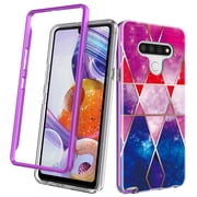 LG Stylo 6 Case, Rosebono Hybrid Dual-Layered IMD Design Graphic Stardust Galaxy Anti-Scratch Drop Protection Skin Cover Shockproof Case for LG Stylo 6