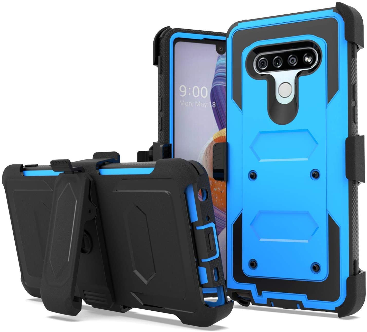 LG Stylo Case, Stylo Plus Case w/ Built in Screen Protector