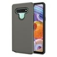 thumbnail image 1 of LG Stylo 6 Phone Case Slim Hybrid Armor Grip Shockproof Cushion Impact [Shock Absorption] Rubberized Dual Layer Rugged Protective Hard PC Bumper Frame & Soft TPU Gray Cover for LG STYLO 6 (2020), 1 of 5