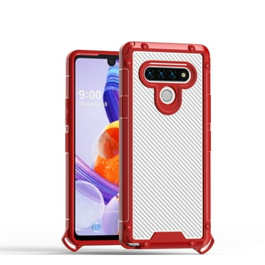 LG Stylo 6 Phone Case, Slim Protective Multi-Function for LG Stylo 6 Phone Case, Red
