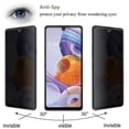 thumbnail image 1 of Privacy Screen Protectors, 9H Hardness Anti Spy Tempered Glass Screen Protector, 2.5D, 3D Touch, Anti Scratch, Bubble Free, Black Tinted Privacy Glass Screen Protector for LG STYLO 6 (2020), 1 of 5