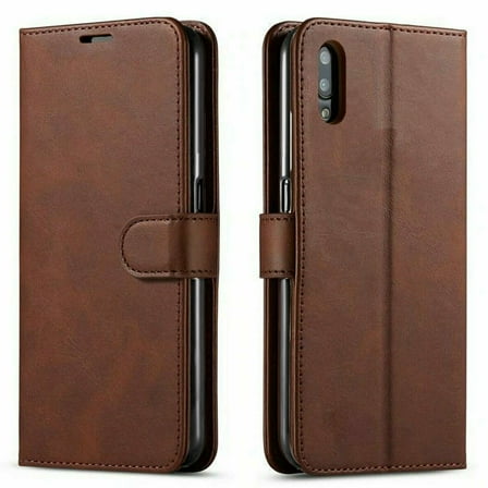 LG Stylo 7 4G Case, [Not fit for LG Stylo 7 5G/ LG Stylo 6], Included [Tempered Glass Screen Protector], Starshop Premium Leather Wallet Pocket Credit Card Slots-Brown
