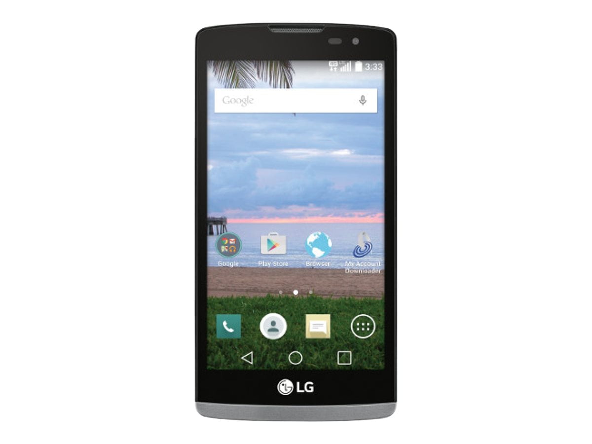 LG Sunset (L33L) - 4G smartphone / Internal Memory 8 GB - microSD slot - LCD display - 4.5" - 854 x 480 pixels - rear camera 5 MP - front camera 0.3 MP - Straight Talk