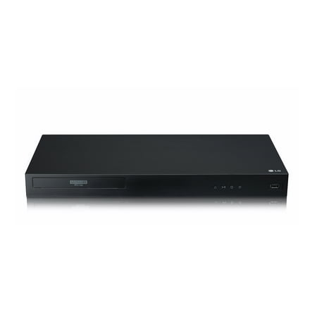 LG - Streaming 4K Ultra HD Hi-Res Audio Wi-Fi Built-In Blu-ray Player - Black