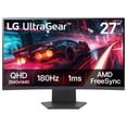 thumbnail image 1 of LG UltraGear 27" Curved QHD Gaming Monitor, 180Hz, AMD FreeSync 27GS60QN-B, 1 of 11