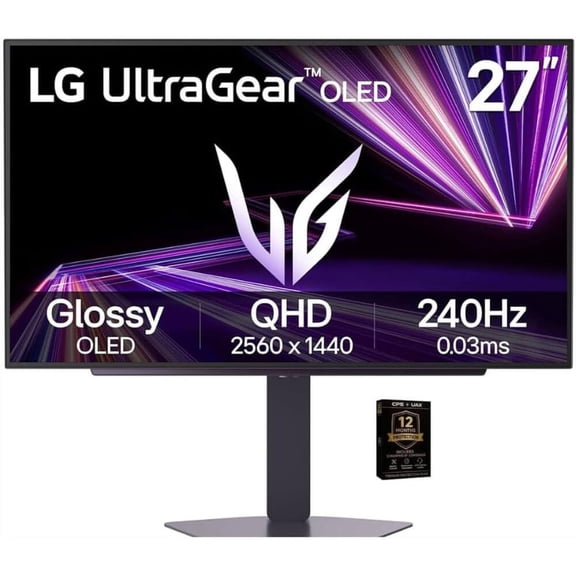 LG 27GX704ABK1 Ultragear 27 inch QHD OLED Gaming Monitor 2650x1440 240Hz 0.03ms NVIDIA G Sync AMD FreeSync Premium Pro