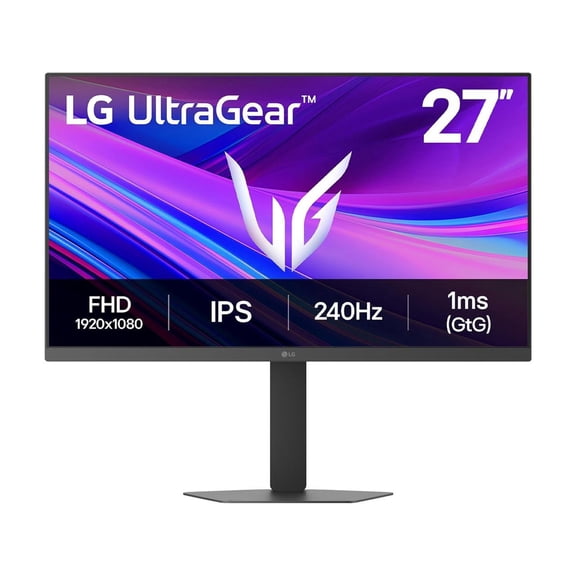 LG UltraGear 27 inch Full HD 240Hz IPS AMD FreeSync Premium & G-Sync Compatible 1ms Gaming Computer Monitor with Height Adjustable, Swivel, Pivot & Tilt Stand 27G440A-B