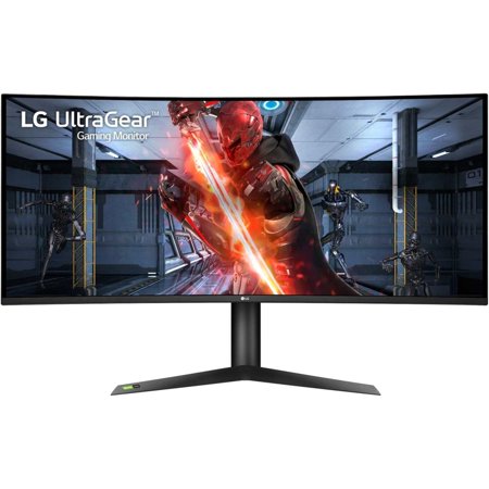 LG UltraGear 38GN95B-B 37.5" UW-QHD+ Curved Screen LED Gaming LCD Monitor, 21:9, Black, White