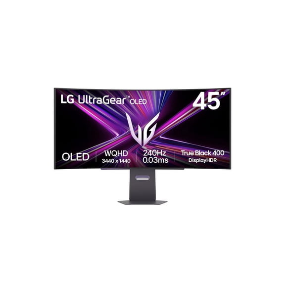 LG 45 Inch UltraGear OLED WQHD 240Hz 0.03ms G-Sync Curved Gaming Monitor