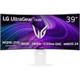 thumbnail image 1 of LG 39GX90SA 39-inch Ultragear WQHD (3440 x 1440) OLED Curved Gaming Monitor 240Hz, 1ms, NVIDIA G-Sync Compatible, AMD FreeSync Premium, VESA DisplayHDR True Black 400, webOS, USB Type-C, White, 1 of 10