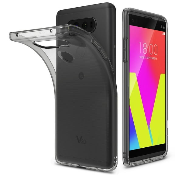 LG V20 Case, Ringke AIR Ultimate Ergonomic Resilient Extreme Featherweight TPU - Smoke Black
