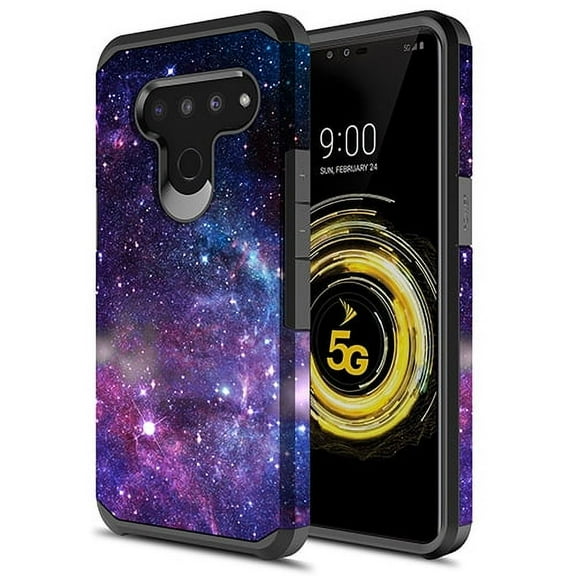 LG V50 ThinQ Case, KAESAR Hybird Drop Protection Sleek Slim Dual Layer Shockproof Colorful Graphic Armor Case For LG V50 ThinQ (Galaxy Stardust)