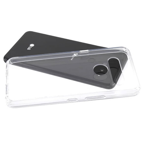 LG V50 ThinQ Phone Case Shockproof Hybrid Bumper Frame Gummy Rubber Soft Silicone TPU Gel Shock Absorption Non Slip Ultra Slim Thin Fit Highly Transparent [Crystal Clear] Cover for LG V50 Thinq