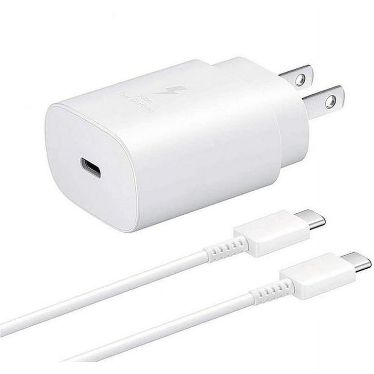 LG V60 ThinQ 5G USB-C Super Fast Charging Wall Charger-25W PD Charger Adapter with Type-C Cable - White LG V60 ThinQ 5G USB-C Super Fast Charging Wall Charger-25W PD Charger Adapter with Type-C Cable - White