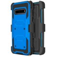thumbnail image 1 of for LG V60 ThinQ Holster Case Phone Case Dual Layer Full-Body Rugged Clear Back Case Drop Resistant Shockproof Case with Built In Screen Protector (Blue), 1 of 4