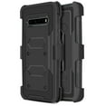 thumbnail image 1 of for LG V60 ThinQ Holster Case Phone Case Dual Layer Full-Body Rugged Clear Back Case Drop Resistant Shockproof Case with Built In Screen Protector (Black), 1 of 4