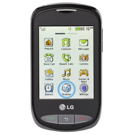 LG VIPRB-NTLG800GP4PSV NET10 LG800 GSM Prepaid Cell Phone Black