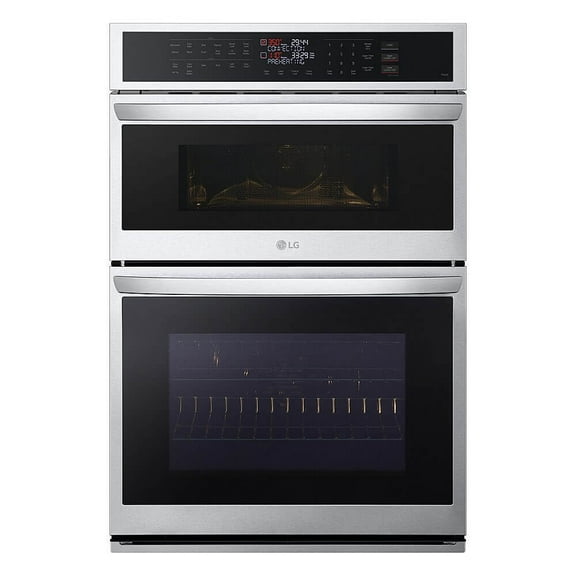 LG WCEP6423F 30 inch Stainless Steel Electric Convection Wall Oven and Microwave Combination