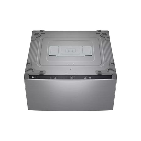 LG - SideKick 1.0 Cu. Ft. High-Efficiency Smart Top Load Pedestal Washer - Graphite Steel