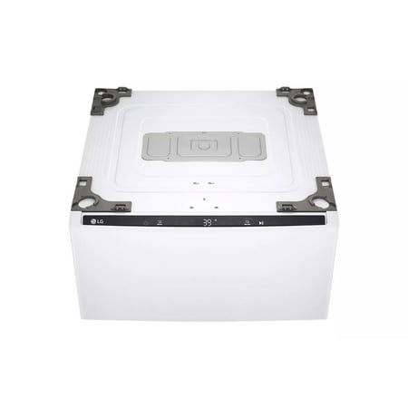 LG - SideKick 1.0 Cu. Ft. High-Efficiency Smart Top Load Pedestal Washer - White