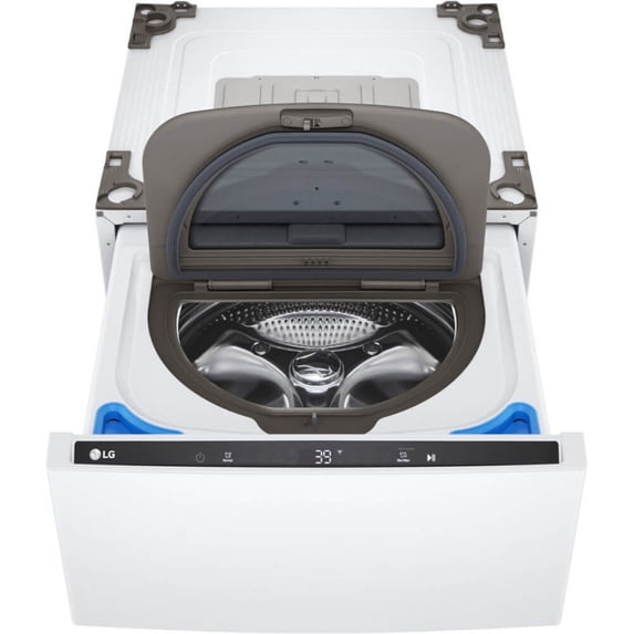 LG WD300CW 1.0 Cu. Ft. SideKick White Top Load HE Pedestal Washer