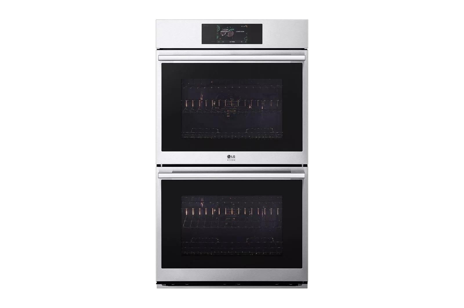 WDES9428F 30" Electric Double Wall Oven, 9.4 cu. ft. Total Capacity LCD Touch-Screen Control, Instaview, Steam Sous Vide, Air Fry