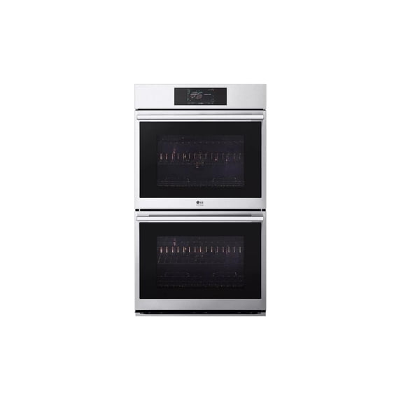 WDES9428F 30" Electric Double Wall Oven, 9.4 cu. ft. Total Capacity LCD Touch-Screen Control, Instaview, Steam Sous Vide, Air Fry