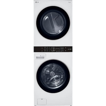 LG WKE100HWA 27 inch White WashTower&#0153; with Center Control&#0153; 4.5 cu. ft. Washer and 7.4 cu. ft. Electric Drye