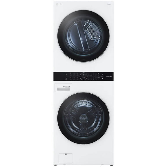 LG WKGX201HWA 27 inch White WashTower Laundry Center with 4.5 cu. ft. Washer and 7.4 cu. ft. Gas Dryer