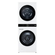 LG WKHC252HWA 27 Inch Electric Laundry Tower with 5 cu ft Front Load Washer