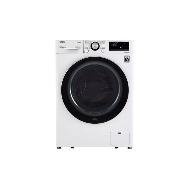 LG WM1455HWA 2.4 Cu. Ft. HE Stackable Front Load Washer with Steam Wash - White