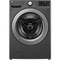 thumbnail image 1 of LG WM3470CM 5.0 Cu. ft. High-Efficiency Stackable Middle Black Front Load Washing Machine with Mega Capacity, 1 of 5
