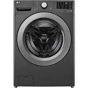 LG WM3470CM 5.0 Cu. ft. High-Efficiency Stackable Middle Black Front Load Washing Machine with Mega Capacity