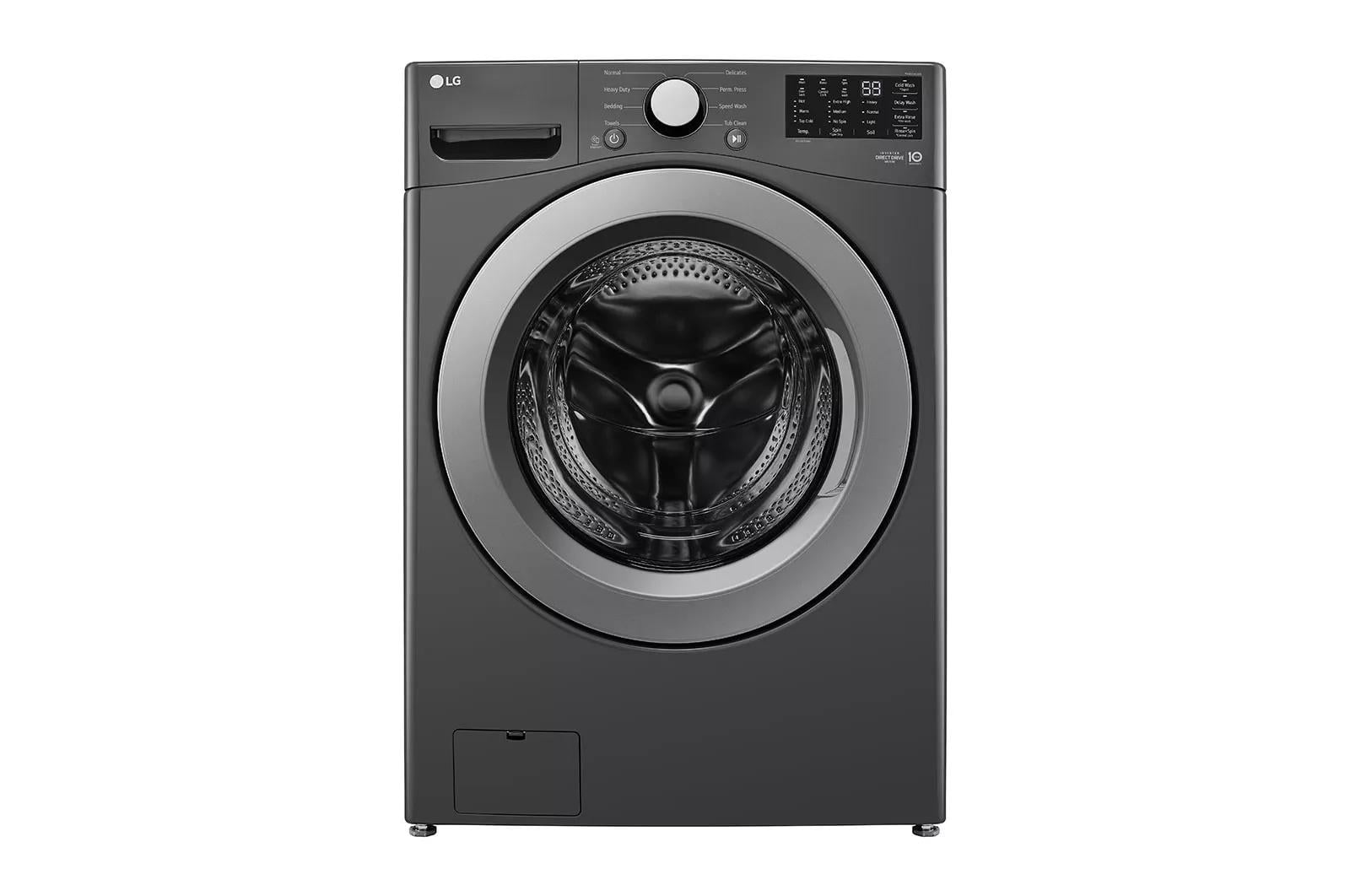 5.0 Cu. Ft. High Efficiency Black Front Load Washer