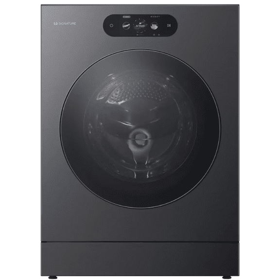 LG WM9901HBA 5.8 cu. ft. Mega Capacity Smart Front Load Washer with Built-In Intelligence, TurboWash, ezDispense, Touch Control, Brushed Black Steel