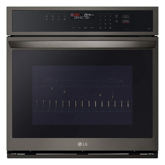 LG WSEP4723D 30 inch Black Stainless Steel Single Electric Wall Oven