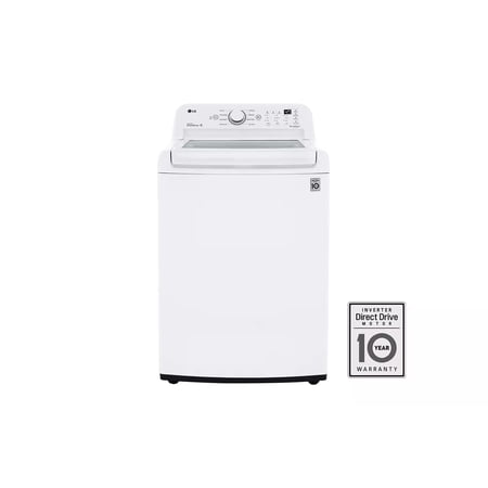 LG - 4.5 Cu. Ft. High-Efficiency Top Load Washer with TurboDrum Technology - White