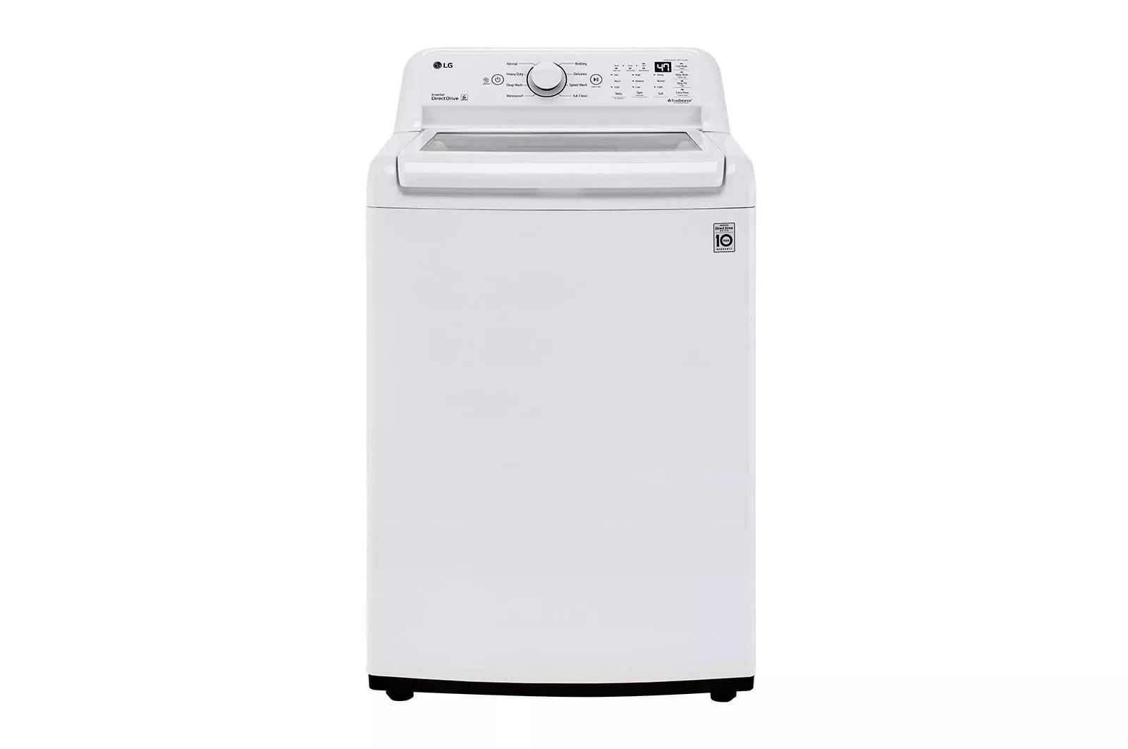 4.3 Cu. Ft. White Stainless Steel Top Load Washer with TurboDrum
