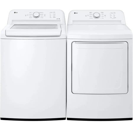LG - 4.3 Cu. Ft. High-Efficiency Top Load Washer with TurboDrum Technology - White