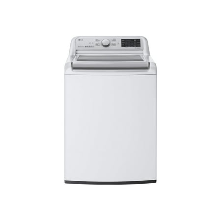LG - 5.5 Cu. Ft. High-Efficiency Smart Top Load Washer with TurboWash3D Technology - White